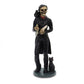 Ytc 5.5 Inch Skeledgar Allan Poe Skeleton Figurine With Book, Black
