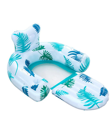 Pool Floats Adults Heavy Duty Pool Float Lounger & Chiar 2 In 1 Convertible Chair Floatable With Cup Holder Inflatable Pool Floa