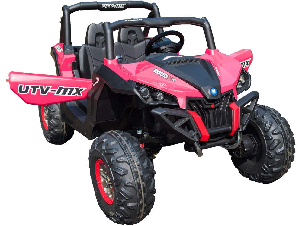 Mini Moto Utv 4X4 12V Pink (2.4Ghz Rc)