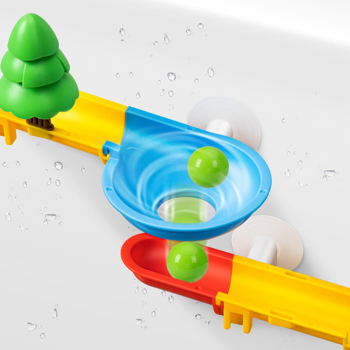 Bath Toys, Diy Fun Splicing Tracks Bath Toys, Bathtub Bath Toys, Scene Building Bath Toys For Kids Toddler, Christmas Birthday Gift For Boys Girls