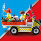 Playmobil Rescue Cart - Model 71204, Red Plastic Emergency Vehicle for Kids