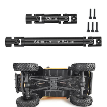 Steel Drive Shaft Cvd 64+32Mm Transmission Shaft Upgrades For 1:24Th Axial Scx24 90081 Axi00001 Axi00002 Rc Crawler Car Accessor