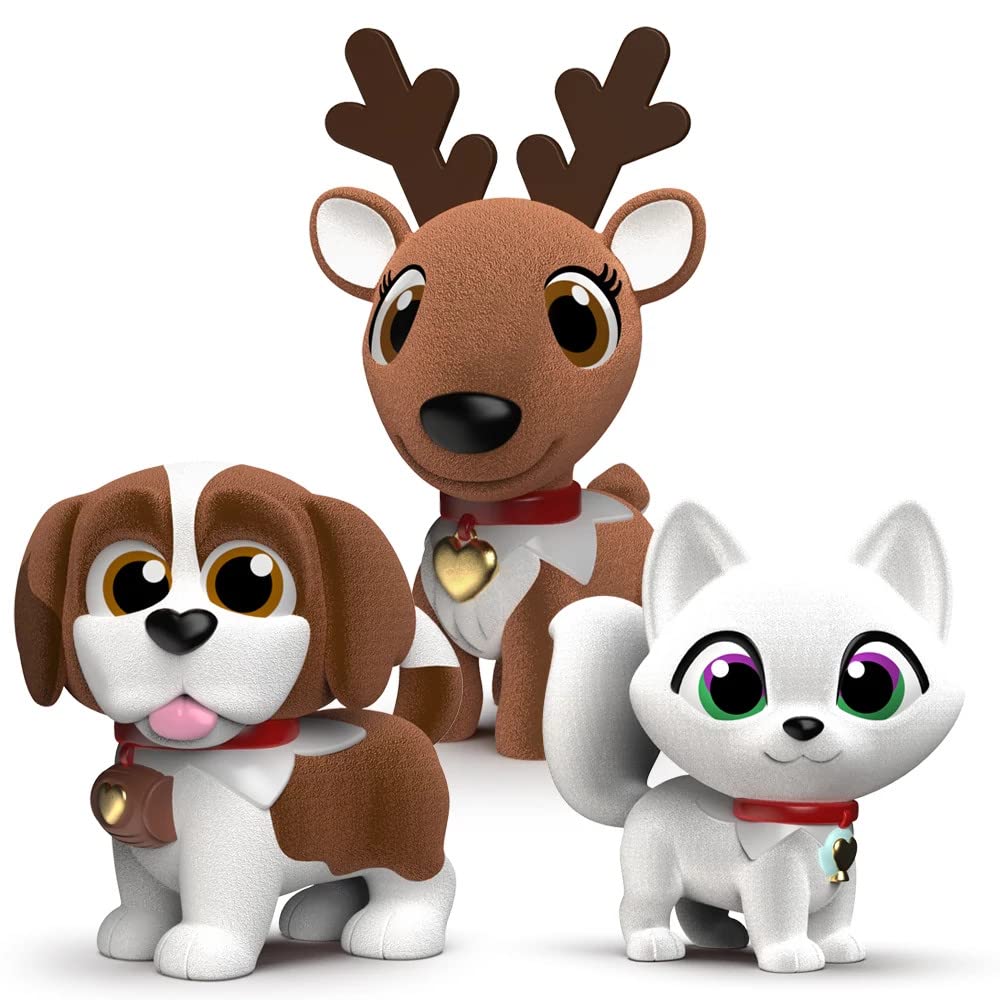 The Elf On The Shelf - Elf Pets Figures Multipack Includes St. Bernard, Reindeer, And Arctic Fox!