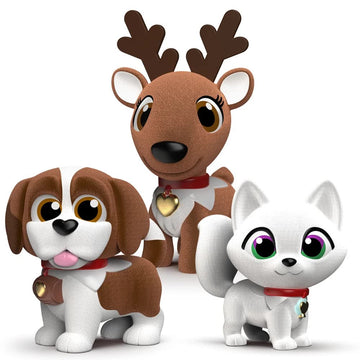 The Elf On The Shelf - Elf Pets Figures Multipack Includes St. Bernard, Reindeer, And Arctic Fox!