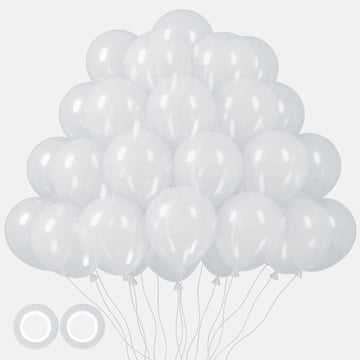 Voircoloria 105Pcs Clear Balloons 12Inch Party Latex Balloons For Boys Girls Birthday Baby Shower Gender Reveal Wedding Sunflowe