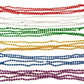 Dondor Enterprises Festive Metallic Beaded Necklaces (72 Pack, MULTICOLORED)