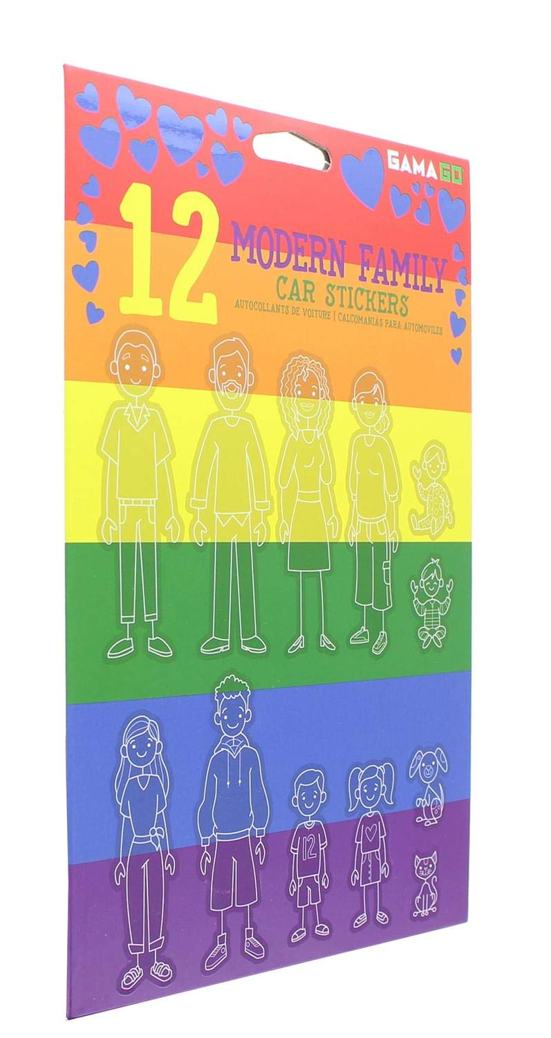 GAMAGO Modern Family Car Stickers,One Size