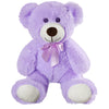 Shafish Plush Teddy Bear Cute Stuffed Animal Bear With Bow Plush Toys Gift For Kids And Girls 35Cm/13.8 Inches (Purple)