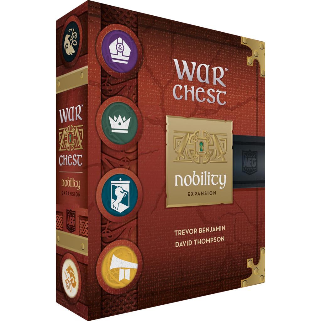 Aeg War Chest: Nobility Expansion | Bishop, Earl, Herald, Bannerman, Royal Guard | Masterful Tactical Warfare Board Game For 2 Or 4 Players | Ages 14+