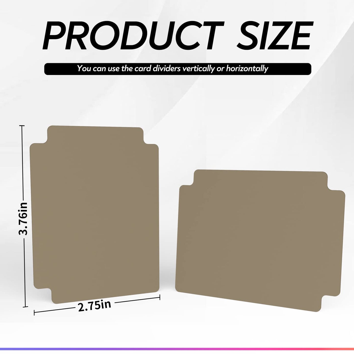 Zlca 50 Piece Trading Card Dividers, Page Dividers With Tabs, Plastic Separator For Storage Box Record Games Sports Cards, 2.75
