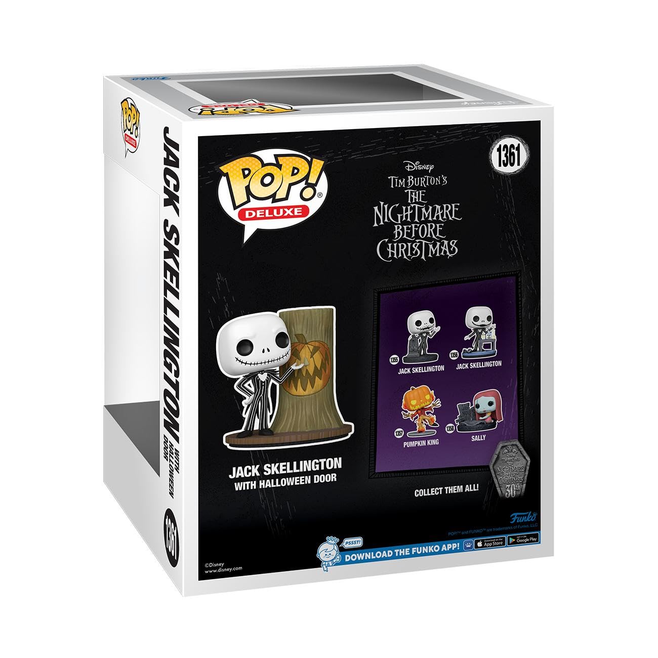 Funko Pop! Deluxe: Disney The Nightmare Before Christmas 30Th - Jack Skellington With H.Town Door - Disney: The Nightmare Before Christmas - Collectable Vinyl Figure - Gift Idea - For Kids & Adults