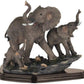 Stealstreet Ss-G-54070, Family Of Wild Elephant Animals Figurine Statue Sculpture, Multicolor