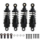 Aluminum Rc Shocks Absorbers Damper For Tamiya Tt01 Mf-01X 1/10 Rc Car Upgrades Parts 4 Pcs/Set(Black)