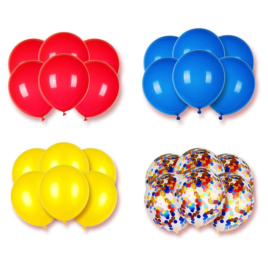 24 Pcs Carnival Party Balloons 12'' Carnival Theme Party Decorations Carnival Balloon Bouquet Carnival Birthday Party Decoration