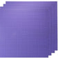 Slabdreamlab 12''X12'' Baseplate For All Major Building Bricks And Blocks (Pastel Purple, 4-Pack)
