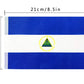 Kind Girl Nicaragua Flag Nicaraguans Flag,100Feet/76Pcs National Country World Pennant Flags Banner,Party Decorations Supplies F