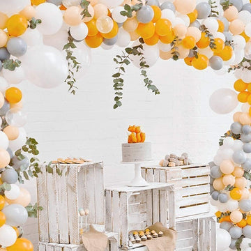 Kalor 5 Inch White Balloons,100 Pcs Matte Latex Balloons, White Party Balloons For Garland Arch,Happy Birthday Party, Baby Shower Decorations, Wedding Decorations