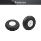 Fielect 3 inch RC Model Airplane Sponge Tire Tail Wheel Set - PU Material, 2 Pcs, Model FLT20191202J-0050, Color: 3.9