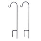 Lumabase Metal Shepherd'S Hook, Black, 30'', 91402, Set Of 2, Pest78
