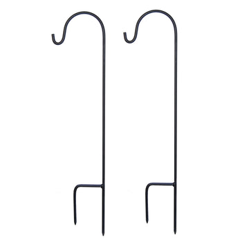 Lumabase Metal Shepherd'S Hook, Black, 30'', 91402, Set Of 2, Pest78