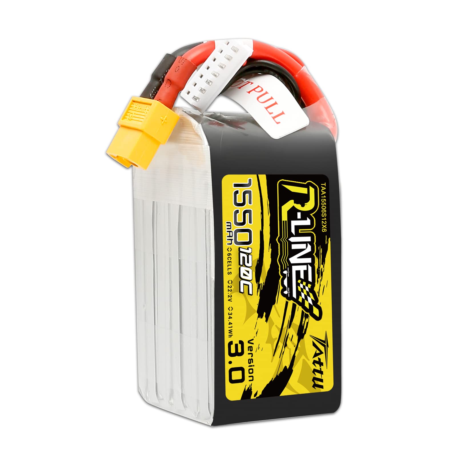 Tattu R-Line Version 3.0 6S Lipo Battery 1550Mah 22.2V 120C Lipo Battery With Xt60 Plug Forfpv Drone Helicopter Rc Racing Quadco