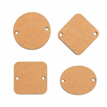 Bhaiji Enterprises Wood Cutout Pieces for Craft Rakhi Earrings Total 40 pcs