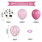 Paready Cow Balloons, 30Pcs Pink Cow Balloons 12 Inch Pink Confetti And Cow Print Balloons Hot Pink And Light Pink Latex Balloon