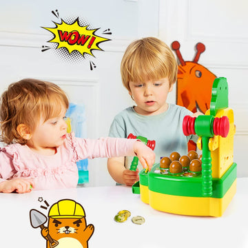 Vatos Whack Game Mole, Mini Electronic Arcade Game With 2 Hammers, Pounding Toys Toddler Toys For 3 4 5 6 7 8 Years Old Boys Girls, Whack Game Mole Toy, Developmental Toy Interactive Toy