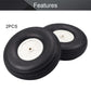 Fielect 5 inch RC Model Airplane Super Light Sponge Tire Tail Wheel Tire and Wheel Sets for RC Car Airplane PU Sponge Tire with
