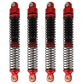 Pothyes 78Mm Aluminum Long Threaded Shocks Absorbers Oil Damper For 1/18 Rc Crawler Trx4M Trx-4M Kupgrade Parts (Red)