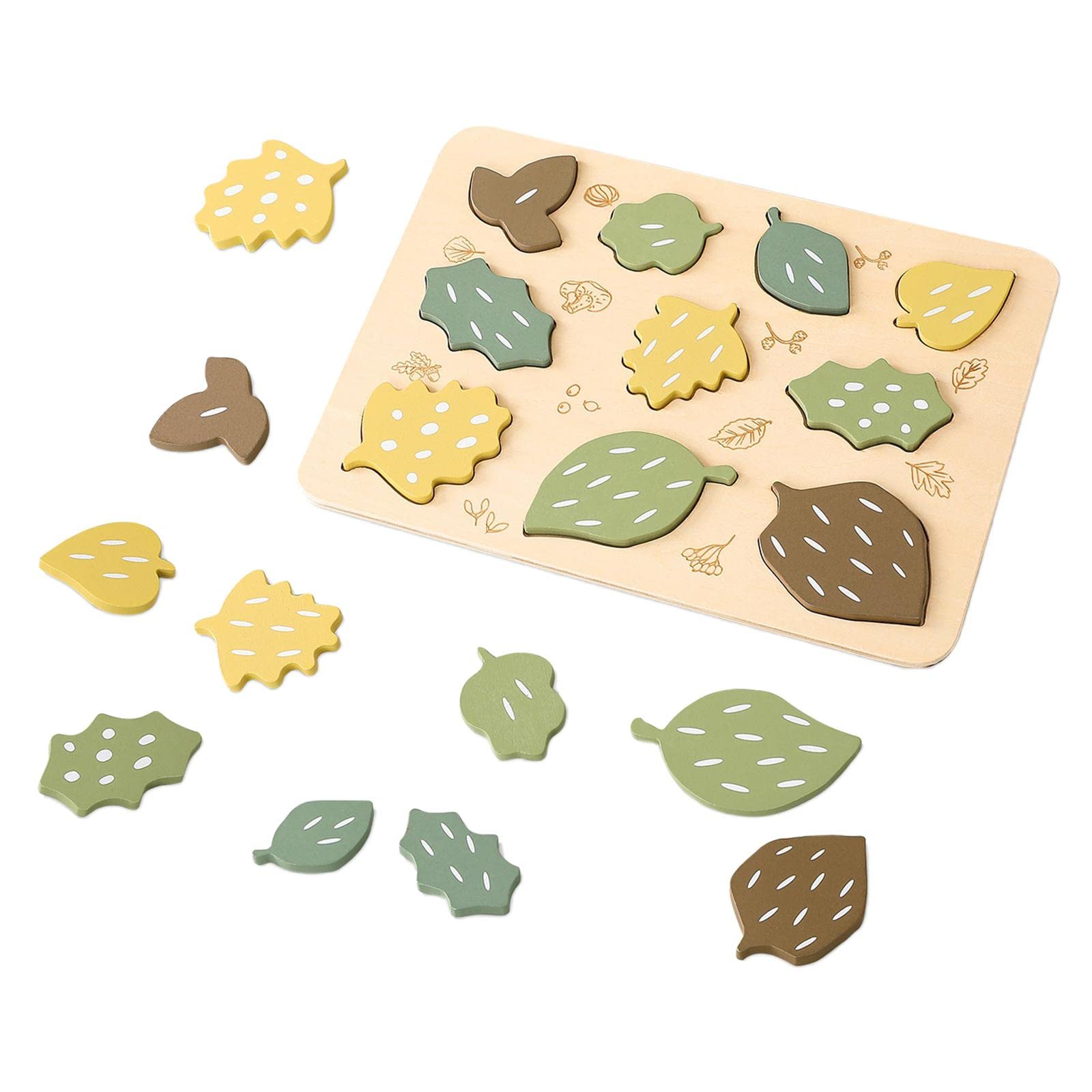 Bnf Leaf Jigsaw Puzzles Fine Motor Skill Sorting Puzzle For Girls Boys Toddlersbaby | Toys For Baby | Developmental Baby Toys1 L
