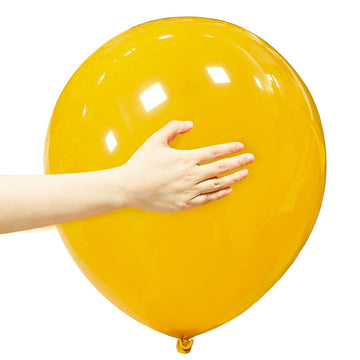 18 Inch Yellow Balloons 12 Pack Large Latex Party Balloons Round Helium Balloon For Wedding Birthday Party Baby Shower Engagemen