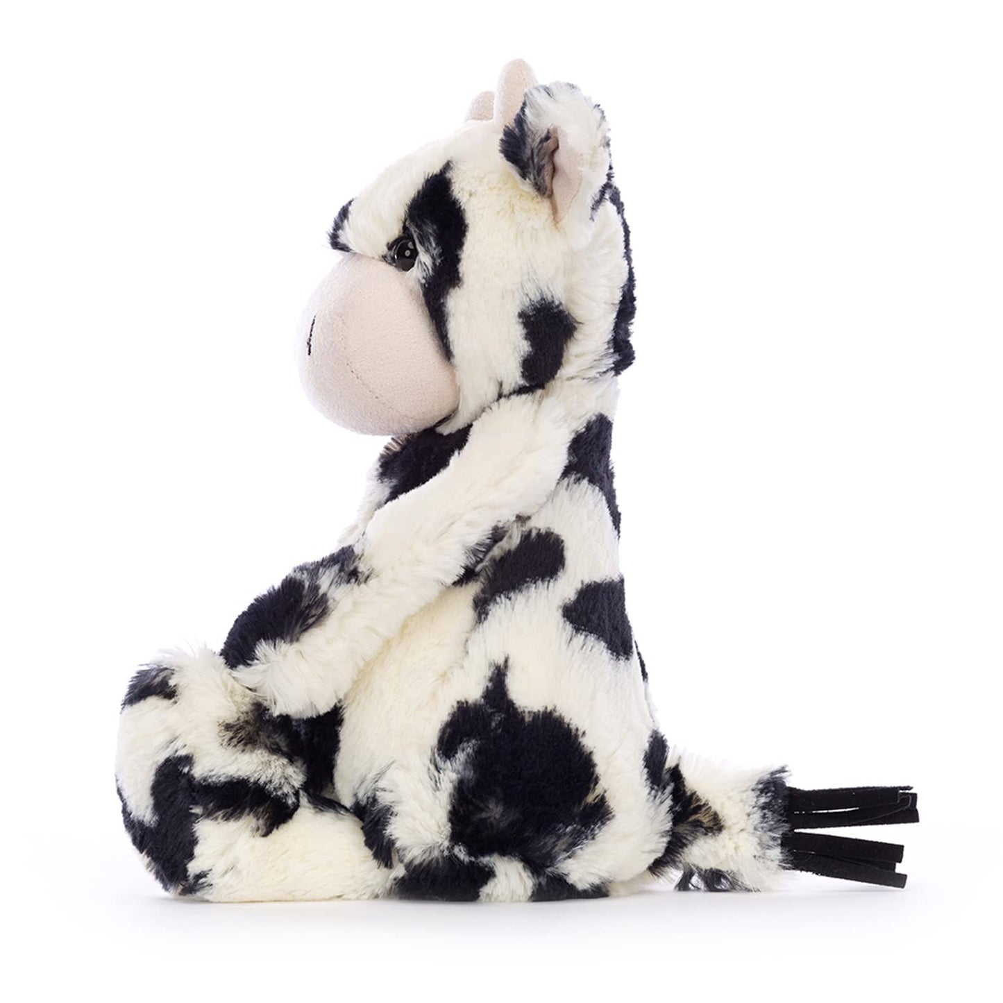 Jellycat Bashful Cow Calf Stuffed Animal, Medium 12", Multicolor, Model 670983049039, Soft Plush Toy