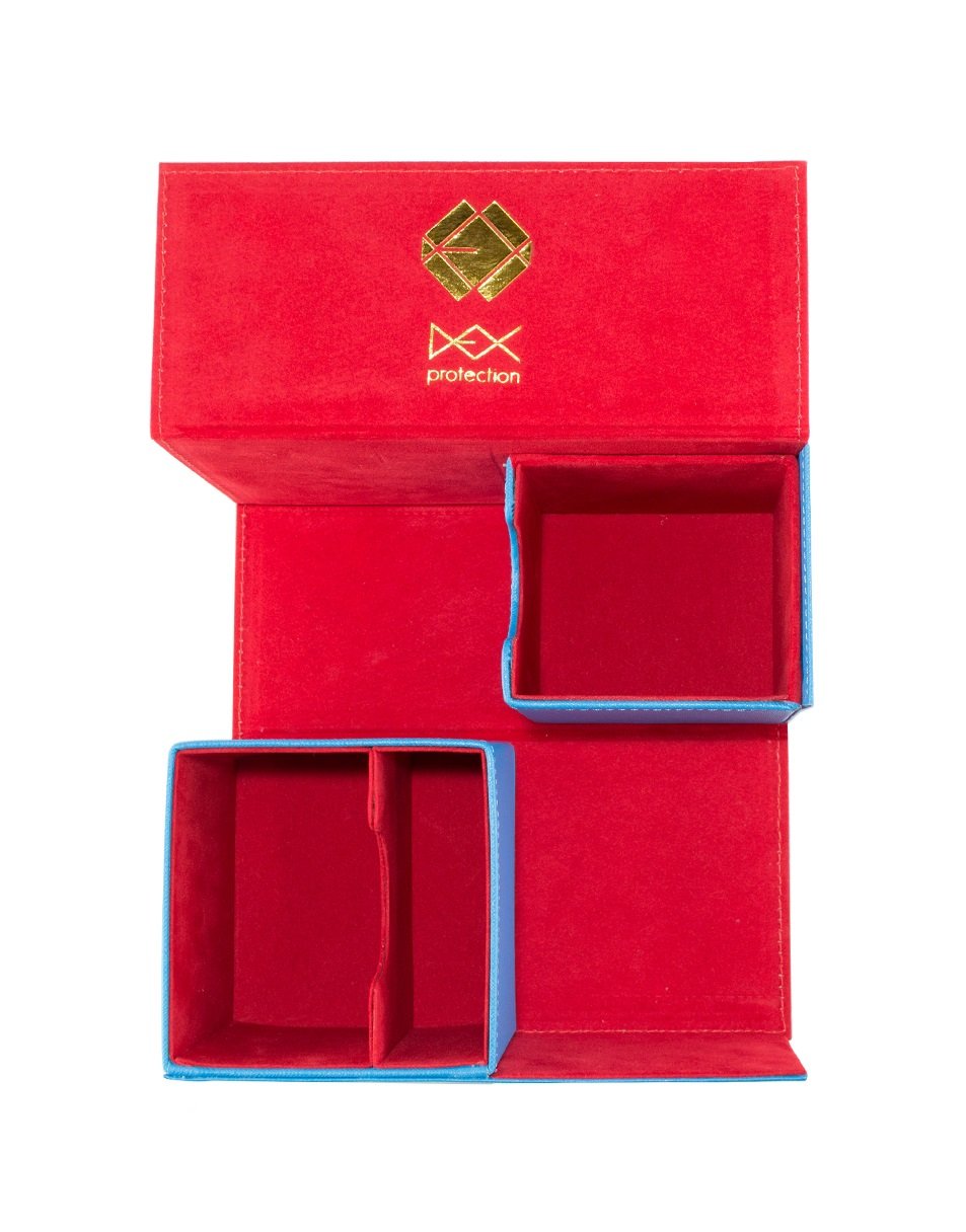 Dex Protection Creation Line Large Deck Box | 175+ Card Storage Capacity | Additional Storage Compartment For Gaming Accessories | Magnetic Closure | Sleek Matte Finish With Velvet Interior