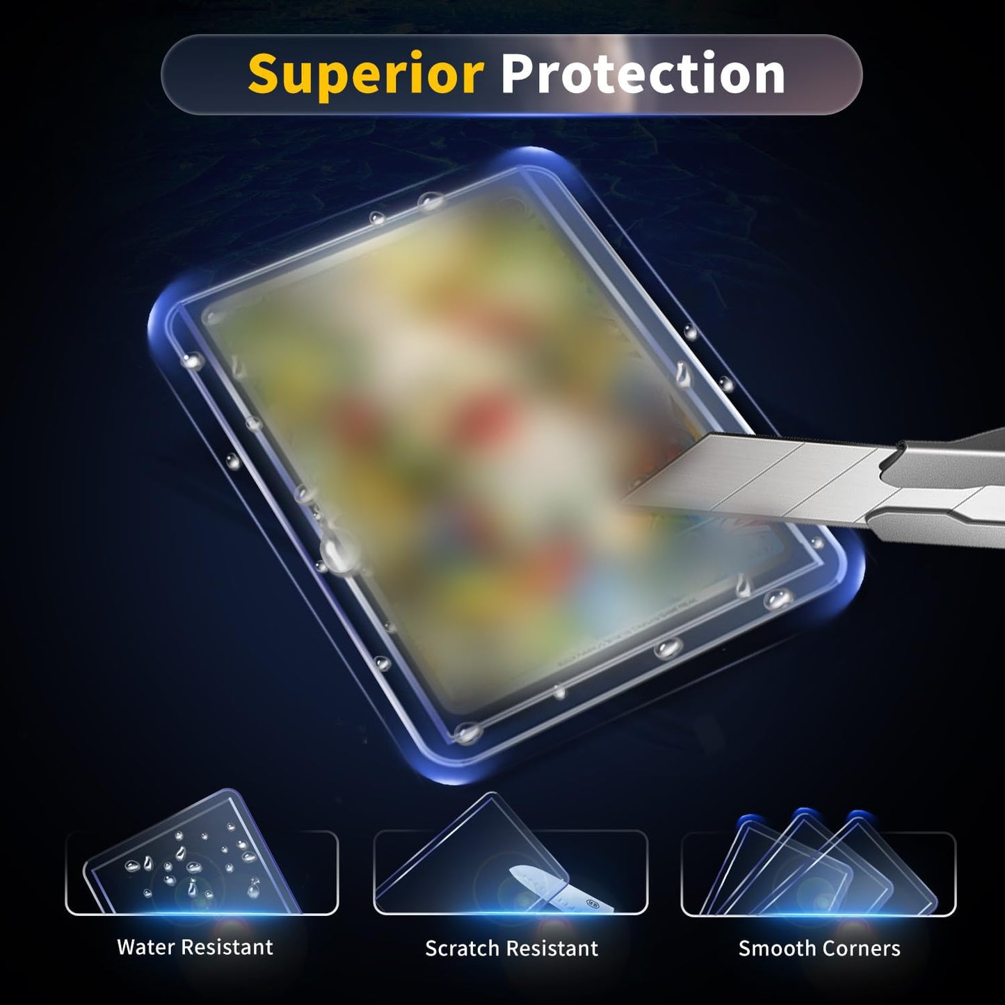 2000 Card Sleeves Top Loaders for Cards  Toploaders enhanced Baseball Card Sleeve Hard Plastic  3 x 4 Trading Cards Holder  Sports Protectors(1000 Toploaders + 1000 Penny Sleeves)