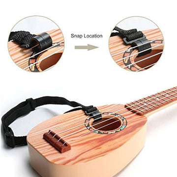 Yolopark 17' Kids Toy Guitar For Girls Boys, Mini Toddler Ukulele Guitar With 4 Strings Keep Tones Can Play For 3, 4, 5, 6 7 Year Old Kids Musical Instruments Educational Toys For Beginner (Wood)