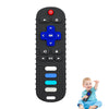 Ersihua Silicone Teething Toys For Babies, Remote Control Shape Silicone Teethers, Cute Chew Toys For Boys And Girls,Bpa Free Teether Early Educational Sensory Toy Black-Single