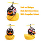 wonuu Rubber Duck Toy Car Ornaments Yellow Duck Car Dashboard Decorations Cool Glasses Duck with Propeller Helmet
