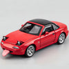 Mzexoma Mazda Miata MX5 Diecast Toy Car - 1/32 Pull Back RC Sports Car with Lights & Sound, Red Model KT-MIA-RD401 for Kids Age 4-