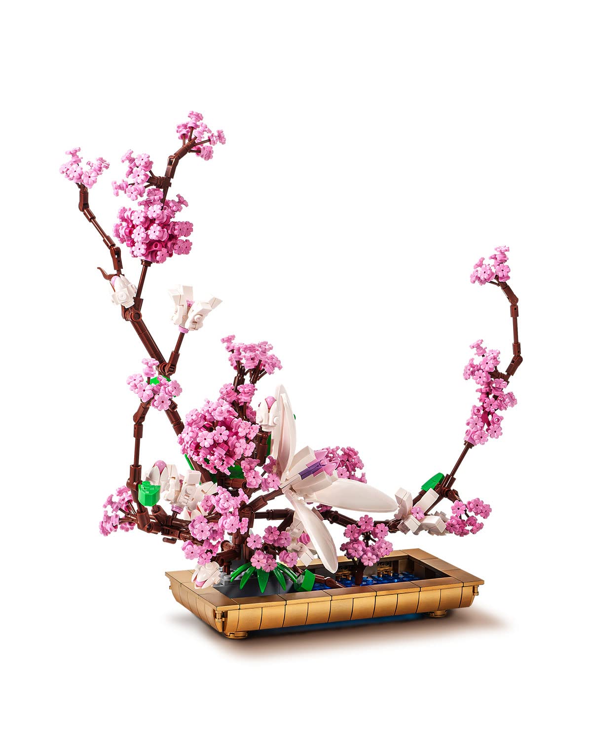 dOvOb Decor Lilac Bonsai Plant Building Blocks Set  Flower Bouquet Model Toys as Gift for mature-themed  Idea Display Pieces for The Home or Office(974 Pieces)
