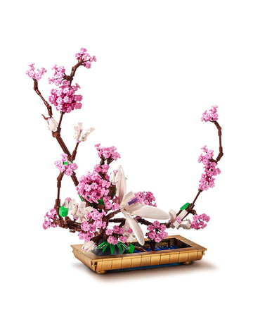 dOvOb Decor Lilac Bonsai Plant Building Blocks Set  Flower Bouquet Model Toys as Gift for mature-themed  Idea Display Pieces for The Home or Office(974 Pieces)