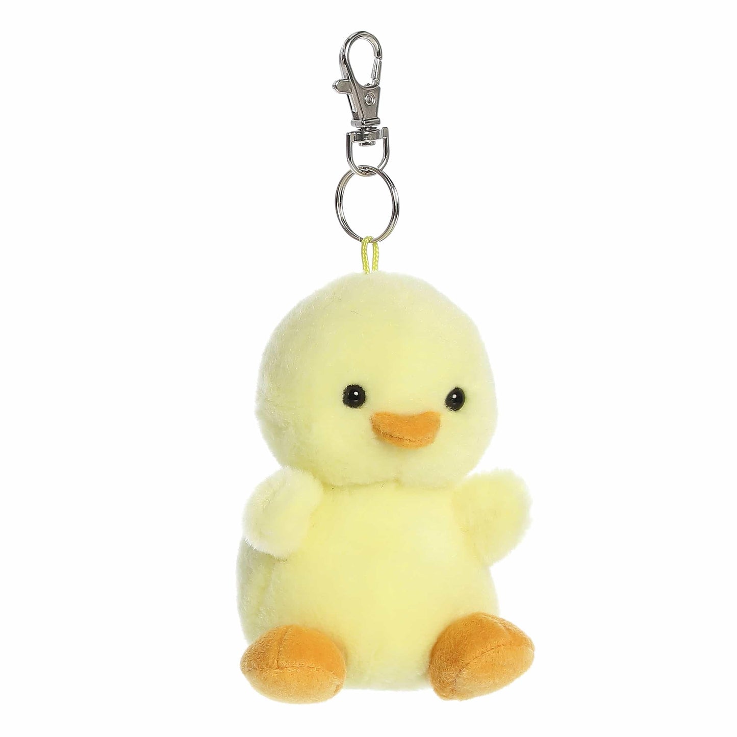 Aurora Adorable Palm Pals Betsy Chick Clip-On- Fun Collectible Plush For Kids and mature-themed Collectors - Perfect For Backpacks and Birthday Gifts - Yellow 4 Inches