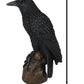 Ebros Gift Gothic Raven Figurine Crow Scavenger Bird Perching On Rock Sculpture 6' H Ossuary Macabre Harbinger Of Doom Ravens Crows Death Creature