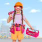 LOYO Kids Tool Set - Toddler Tool Set with Kid Tool Belt Tool Box & Electronic Toy Drill, Kids Construction Toys for Girls Boys