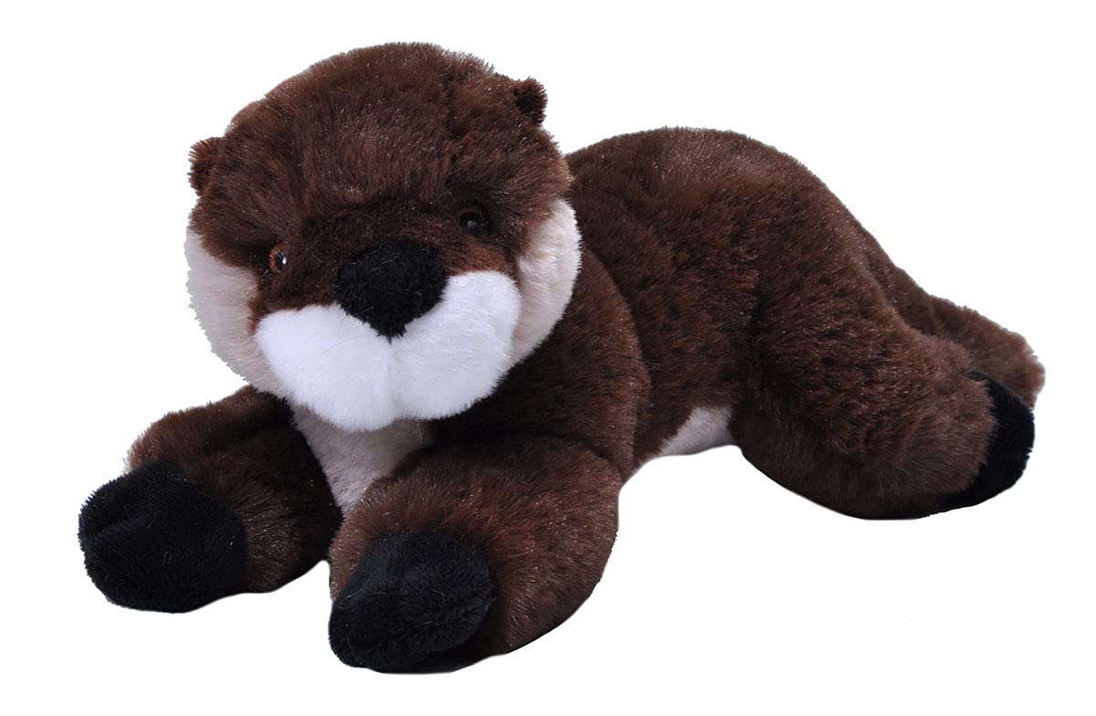 Wild Republic EcoKins Mini River Otter Stuffed Animal 8 inch, Eco Friendly Gifts for Kids, Plush Toy, Handcrafted Using 7 Recycl