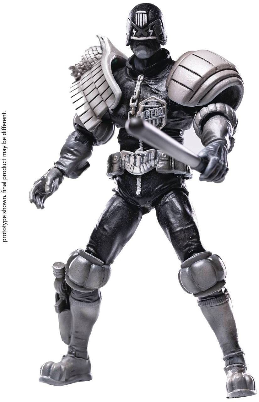 Hiya Toys Judge Dredd: Judge Dredd Black And White 1:18 Scale Exquisite Mini Action Figure