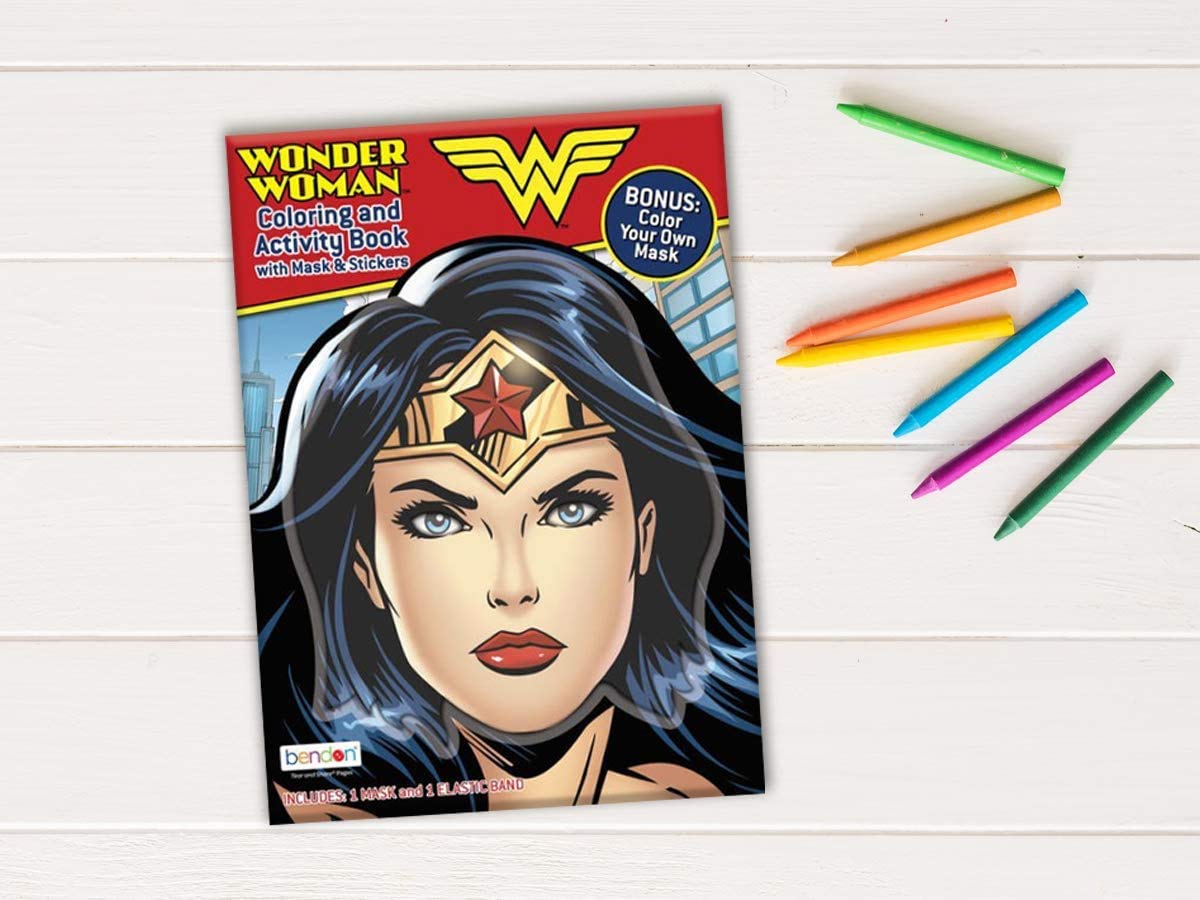 DC Shop Wonder Woman Coloring and Activity Super Set ~ 2 Wonder Woman Books with Super Hero Girls Stickers (Wonder Woman Party P