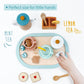 Pairpear Wooden Tea Set For Little Girls, Wooden Toys Toddler Tea Set Play Kitchen Accessories For Kids Tea Party With Play Food