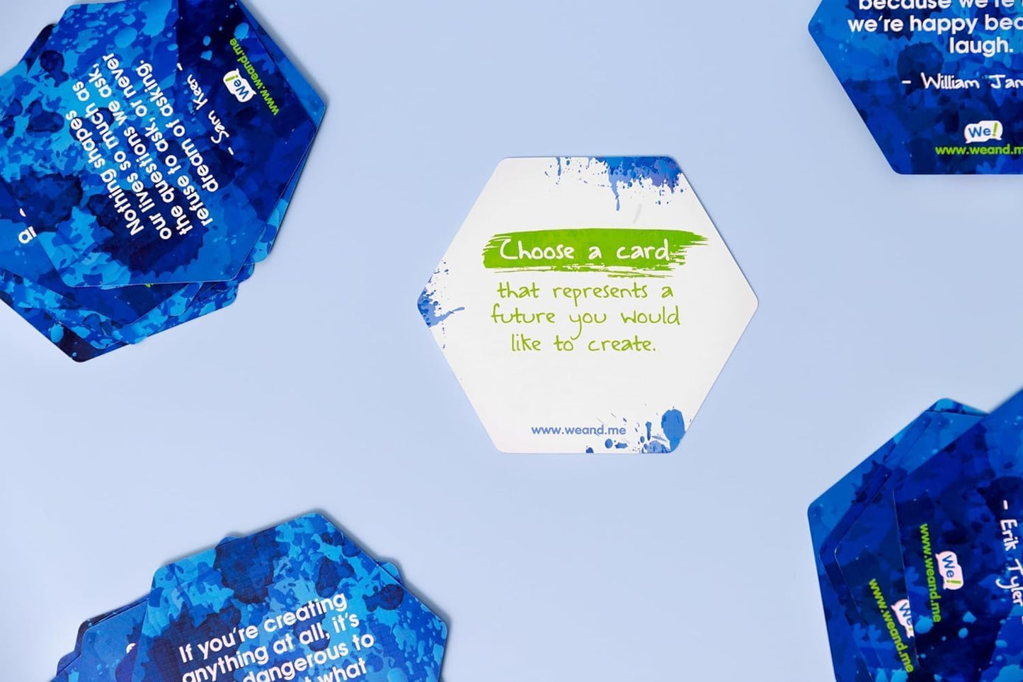 We! Engage Cards - Icebreakers & Team Building Activities - 56 Recycled Paper Cards - Medium Size