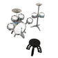 Child Drum Kit, 7 Drums Compact Kids Jazz Drum Set For 3 Years Old Above For Beginner